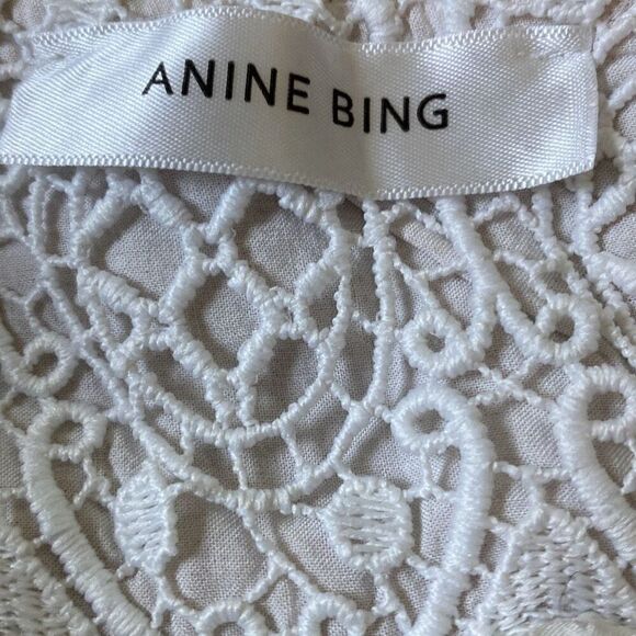 Anine Bing Crochet skirt ruffle tier fringe tassel XS festival - Picture 9 of 12